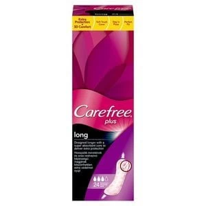 Carefree Plus Long Pantyliners 24 Pack