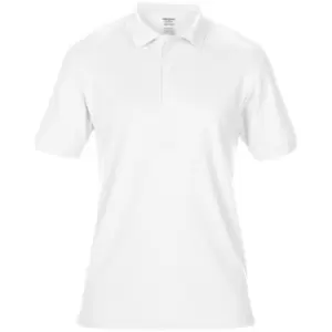 Gildan Mens DryBlend Adult Sport Double Pique Polo Shirt (M) (White)