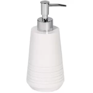 Strata White Resin Liquid Soap Dispenser - White