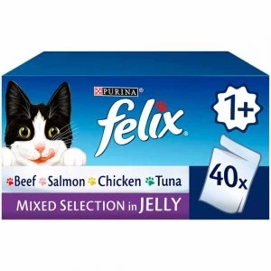 Felix Mixed Selection in Jelly Cat Food 40 x 100g