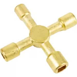 Rothenberger Brass Multi Purpose 4 Way Key