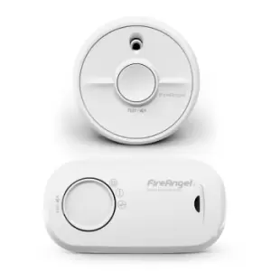 Fireangel Optical Smoke Alarm + CO Alarm With 1 Year Replaceable Batteries - Twin Pack