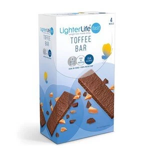 LighterLife Fast Toffee Bar x 4