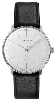 Junghans 27/3501.02 Mens Max Bill Automatic Black Leather Watch