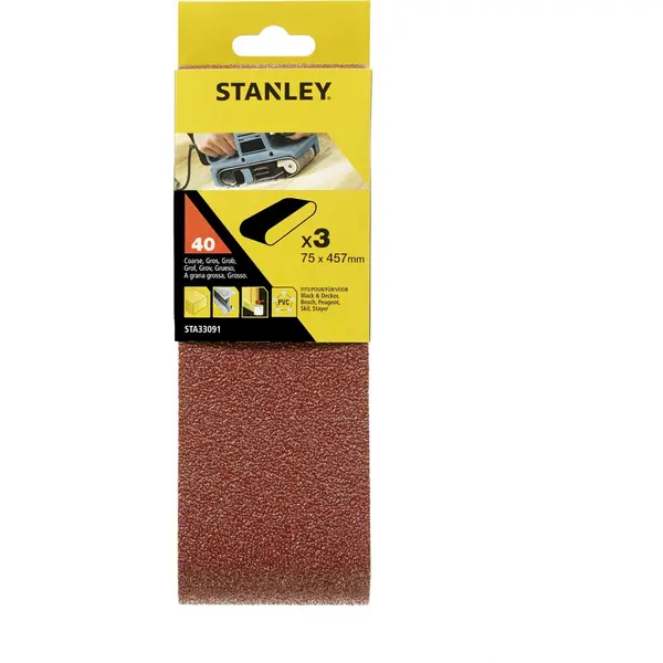 Stanley Sanding Belts 75x457 40G - STA33091-XJ