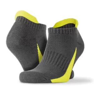 Spiro Unisex Adults Sports Trainer Socks (Pack Of 3) (4/7 UK) (Grey)