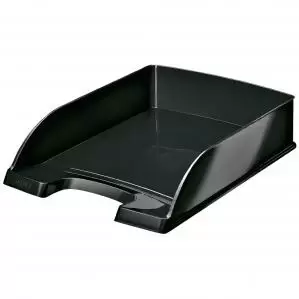 Leitz WOW Letter Tray Plus. A4. Black - Outer carton of 5
