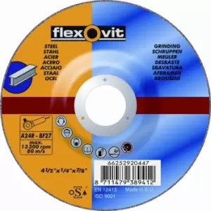 FLEXOVIT Grinding Disc - Depressed Centre -125mm x 6.5mm 66252920448