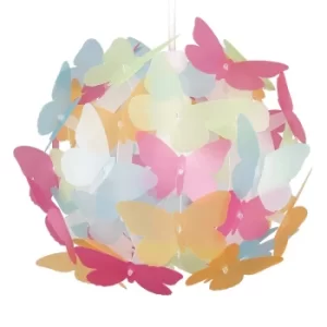 Butterfly Multi-Coloured Pendant Shade