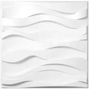 VEVOR 3D Wall Panels 13 Pack Wall Panels PVC Decorative Wall Panels for 32 sqft Area Wall Panels for Interior Wall Decor Big Wave Style 3D Wall Tiles