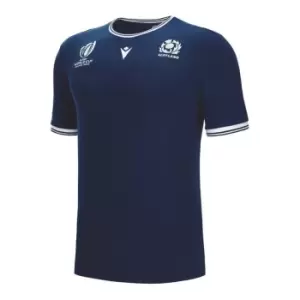 Macron Scotland Rugby World Cup 2023 T-Shirt Mens - Blue