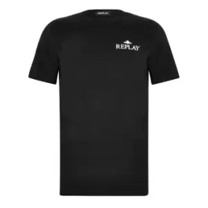 Replay Small Logo T-Shirt - Black