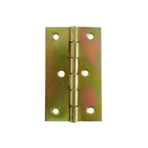 Folding Closet Cabinet Door Butt Hinge Brass Plated - Size 43 x 70mm - Pack of 5