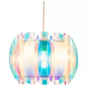 Glow Light Shade Landon Easy Fit 40cm Ceiling Lampshade - Iridescent - Litecraft