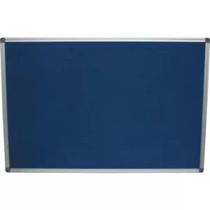 Felt Notice Board 1200X900MM Blue Aluminium Trim