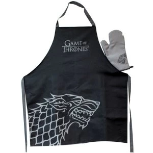 Game Of Thrones Apron and Oven Mitt Set Stark