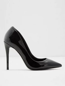 Aldo Stessy Court Shoes - Black Patent, Size 8, Women