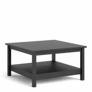 Madrid Coffee Table with Shelf, black