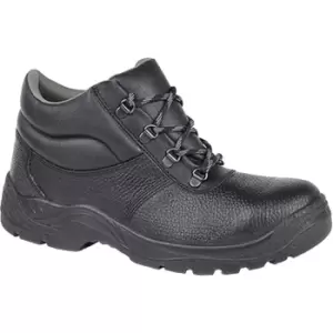 Grafters Mens Padded Collar D-Ring Chukka Safety Boots (2 UK) (Black) - Black
