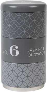 Wax Lyrical HomeScenter Jasmine & Oudwood Set of 3 Stacking Tin Candles