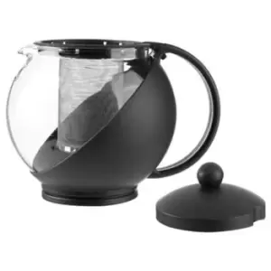 5five 1.25L Glass Teapot with Infuser - Black