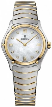 EBEL Womens Sport Classic Diamond Mother Of Pearl Dial Two Watch