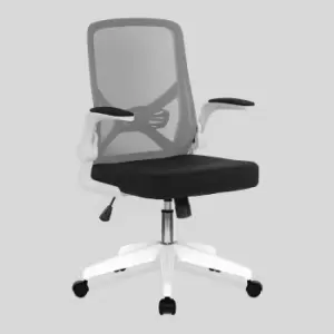 Nautilus Oyster Mesh Chair, White/Grey