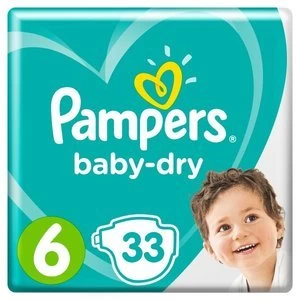 Pampers Baby Dry Size 6 33 Nappies
