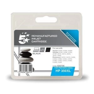 5 Star Office HP 350XL Black Print Cartridge