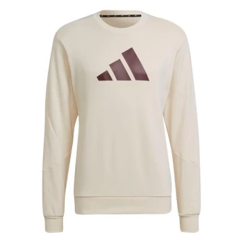 adidas 3Bar Crew Sweater Mens - White