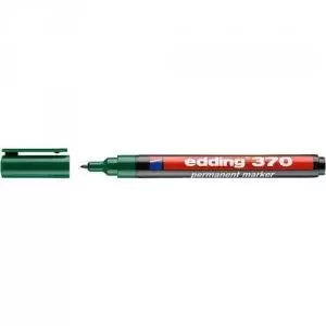 Edding 370 Permanent Marker Bullet Tip 1mm Line Green Pack 10 75615ED
