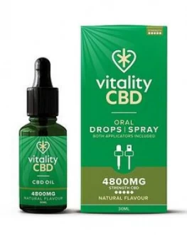 Vitality CBD Vitality CBD Oral Drops,Spray Natural 4800mg 30ml Multi, Women