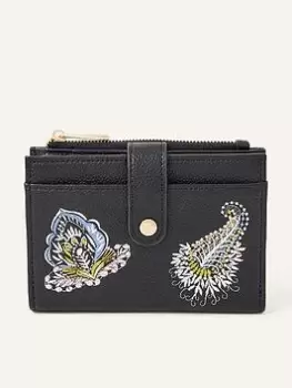 Accessorize Embroidered Removable Cardholder Purse