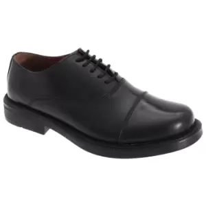 Scimitar Mens Capped Oxford Cadet Shoes (13 UK) (Black)