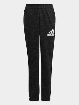 Boys, adidas Future Icons Badge Of Sport Joggers, Black/White, Size 7-8 Years