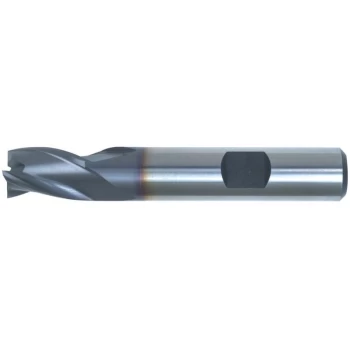 16.00MM HSS-Co 8% 3 Flute Weldon Shank Short Series Slot Drills - TiCN - Swisstech