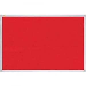 Franken Wall Mountable Notice Board Valueline 150 x 120cm Red