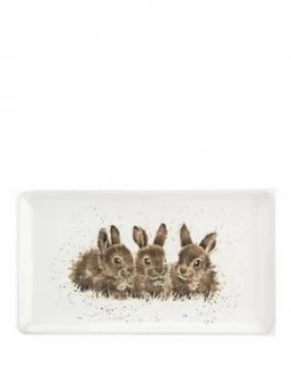 Royal Worcester Wrendale Rabbits Rectangular Tray