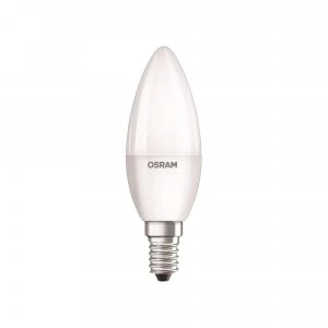 Osram 5.7W Parathom Frosted LED Candle Bulb E14/SES Very Warm White - 292338-463349