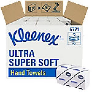 Kleenex Hand Towels 6710 3 Ply White 15 Pieces of 96 Sheets