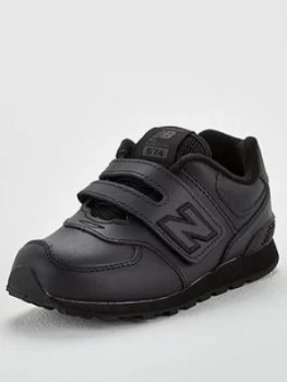 New Balance 574 Infant Trainers - Black, Size 6