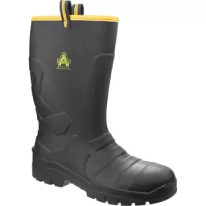 Amblers Mens Safety As1008 Full Safety Rigger Boots Black Size 6