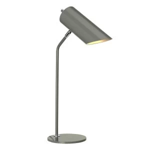 1 Light Table Lamp - Dark Grey Polished Nickel, E27
