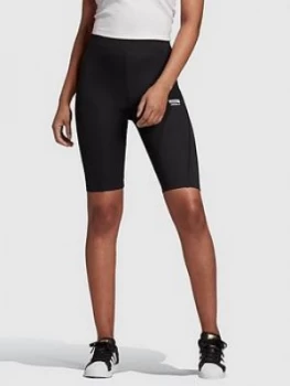 adidas Originals R.Y.V Cycling Shorts - Black, Size 14, Women