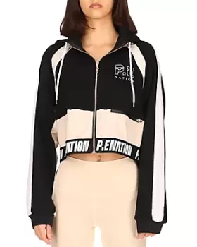 P.e Nation Forefront Colorblock Cropped Jacket