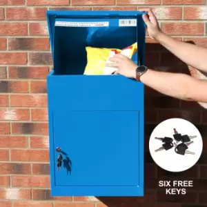 Monster Shop Anti Theft Post Box - Medium - Blue