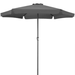 Garden Sun Parasol 3.3m Patio Umbrella UV-40 Shade Canopy Large Terrace Balcony Anthracite