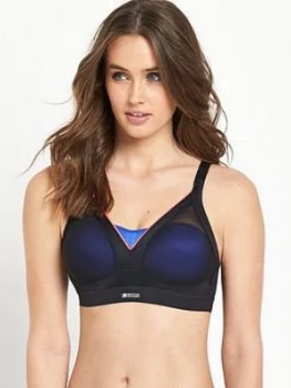 Shock Absorber Active Shaped Support Bra, Black Neon, Size 38E, Women