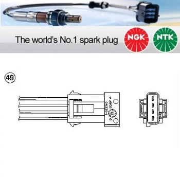 1x NGK NTK Oxygen O2 Lambda Sensor OZA457-EE8 OZA457EE8 (1577)