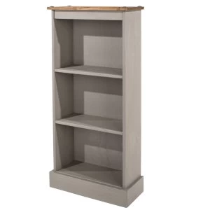 Halea Low Narrow Bookcase - Grey